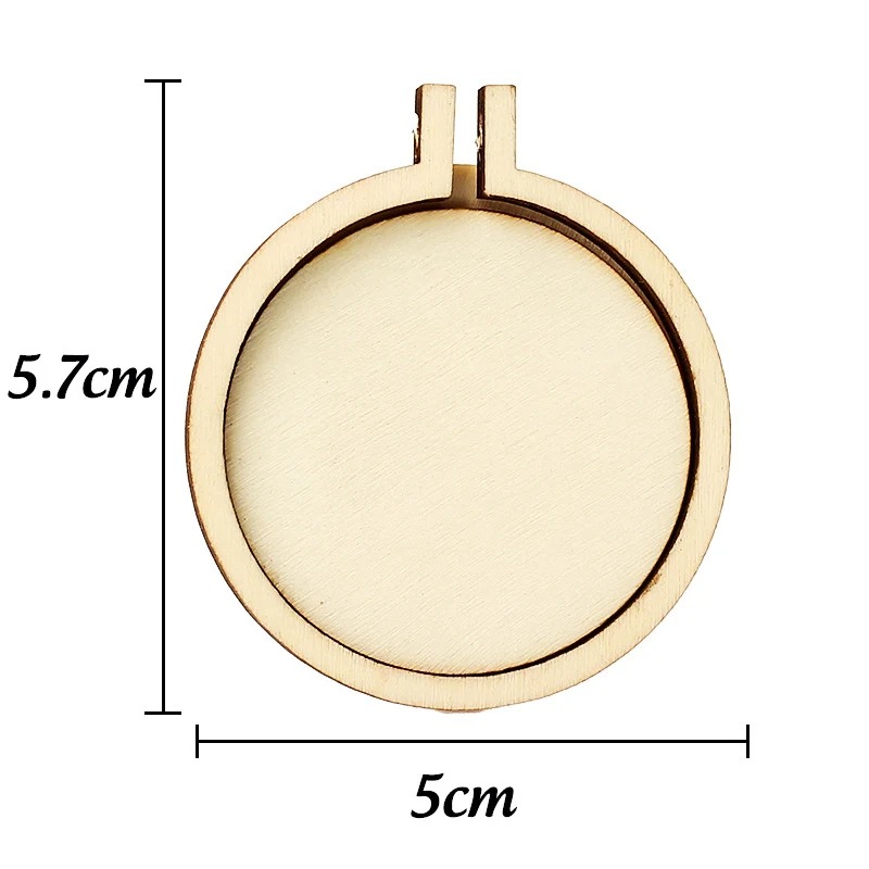 Wood Ring Blank - 1/3/5pcs Wood Embroidery Hoop Ring Round