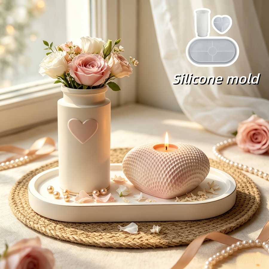Straight vase grid heart-shape - огляд і ціна Resin Craft Ideas