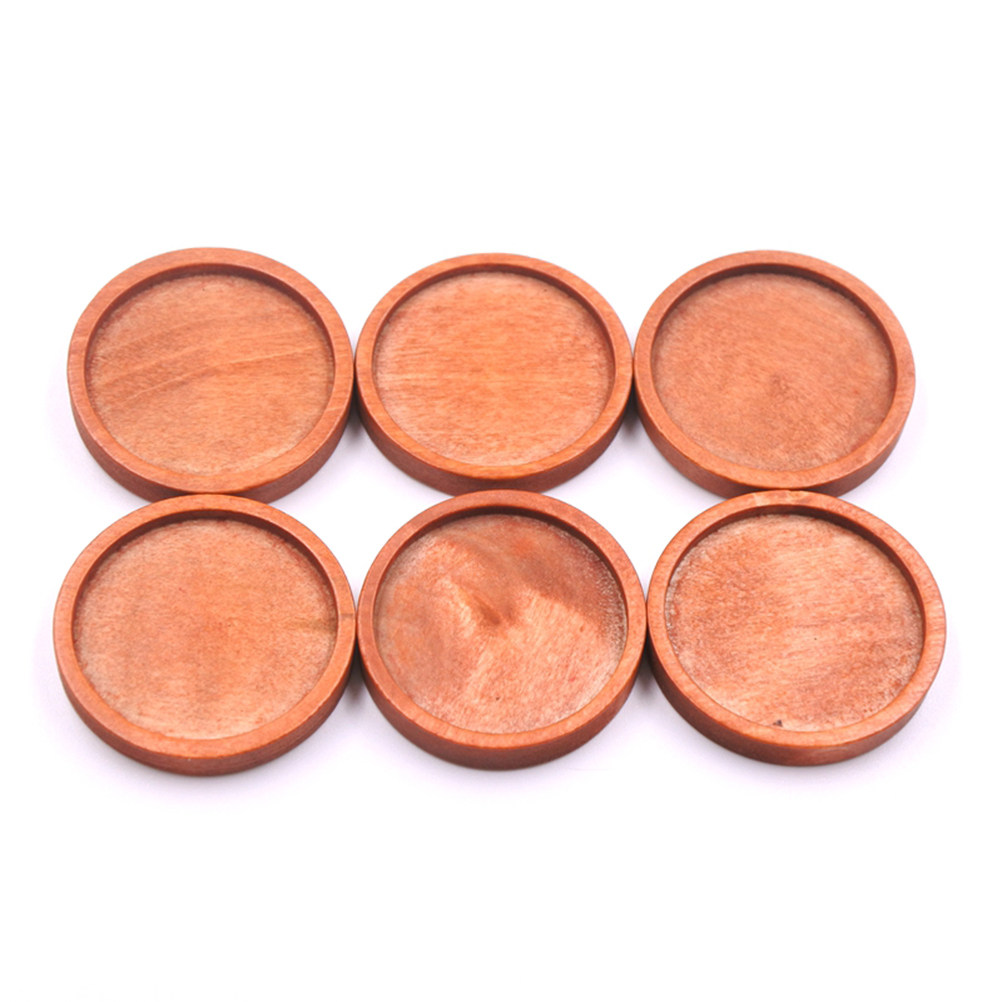20Pcs Round Wood Jewelry Trays - огляд і ціна Resin Crafts Diy