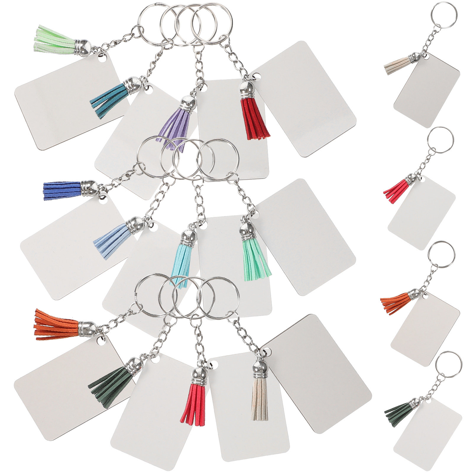 20Sets Keychain Blanks Heat Tr - огляд і ціна Wood Ring Blank