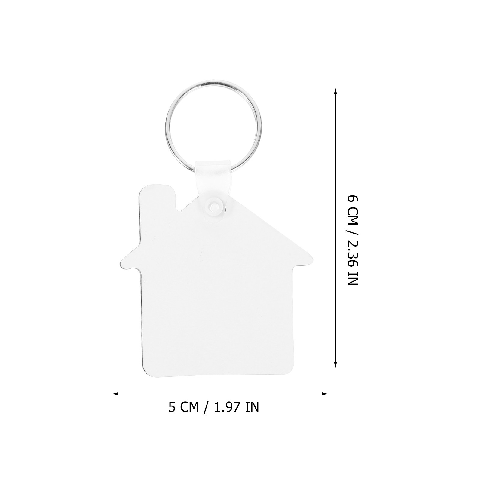 5Pcs Sublimation Keychain Deco - огляд і ціна Wood Ring Blank