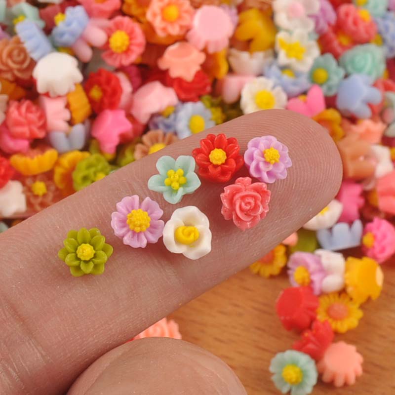 100PCs 6mm Mixed Mini Flatback - огляд і ціна Resin Craft Ideas