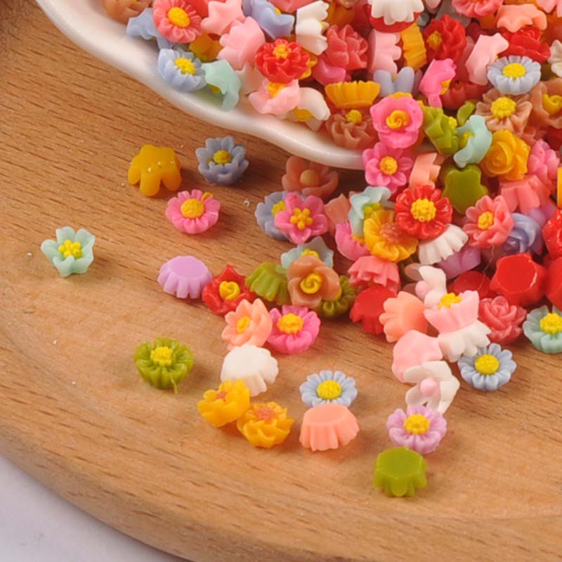 100PCs 6mm Mixed Mini Flatback - огляд і ціна Resin Craft Ideas