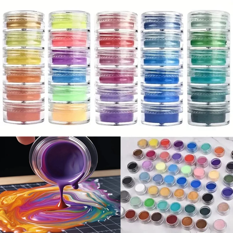 6Pcs Aurora Pearlescent Glitte - огляд і ціна Resin Glitter Pack