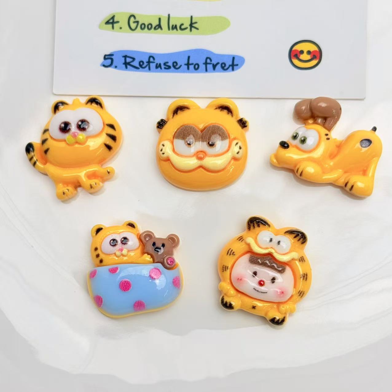 50pcs Garfield Cartoon Cute Fi - огляд і ціна Crafting Resin