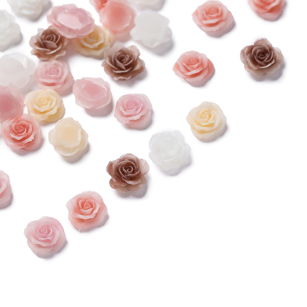 20/50pcs No Hole Resin Flower  - огляд і ціна Resin Craft Ideas