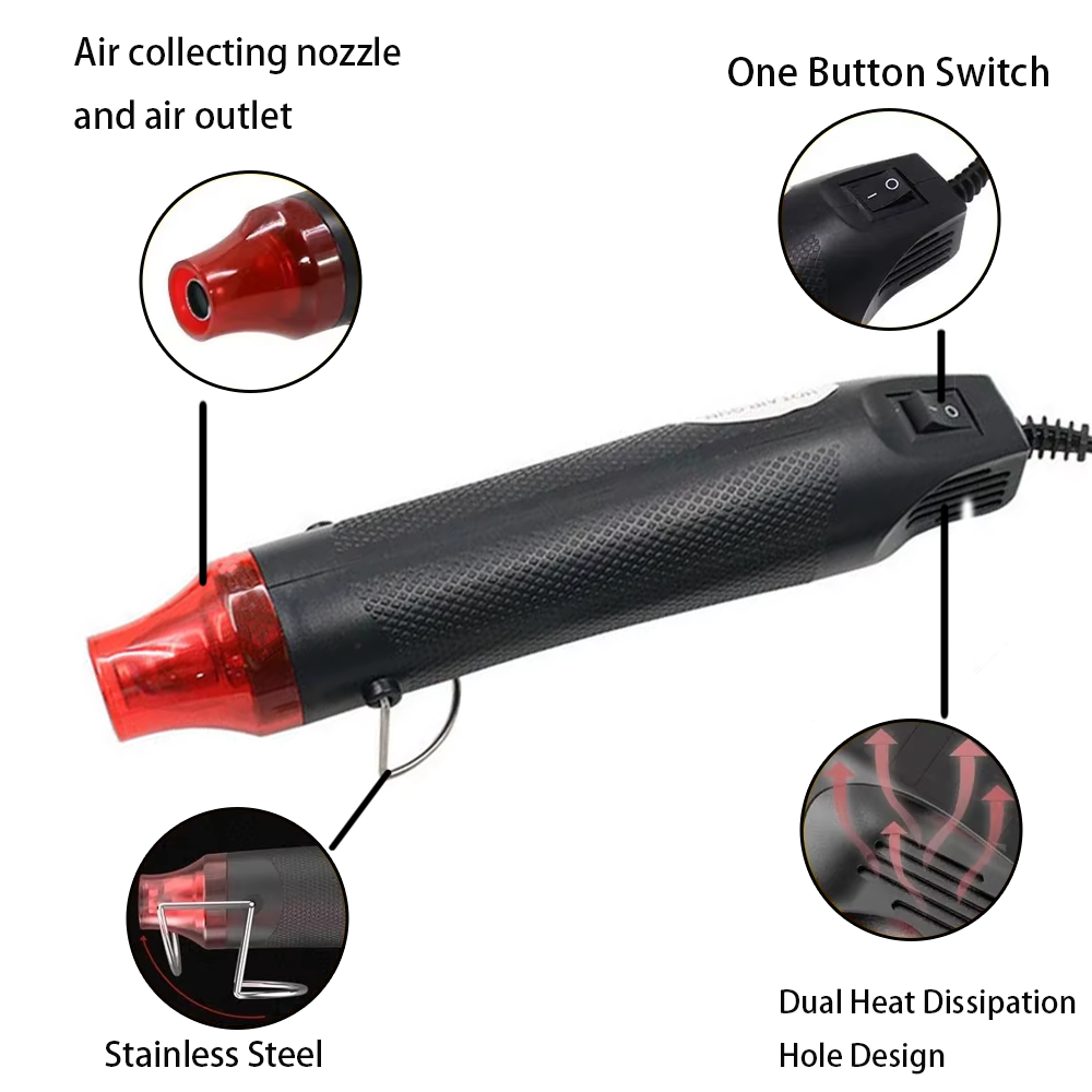 EU/US Hot Air Gun Soldering Te - огляд і ціна Heat Gun Small